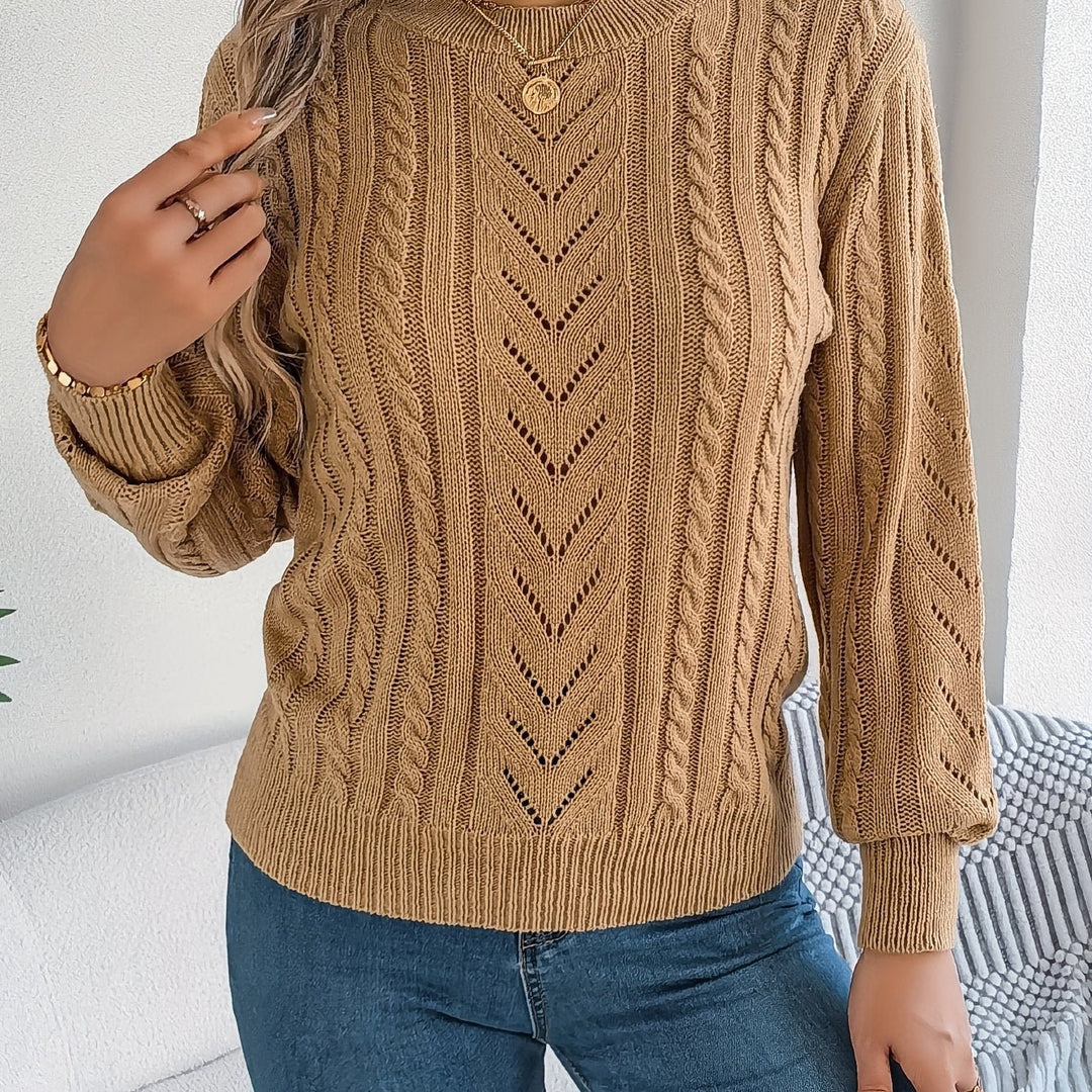 Blythe | Cable-Knit Sweater – Cozy Textured Style for Women