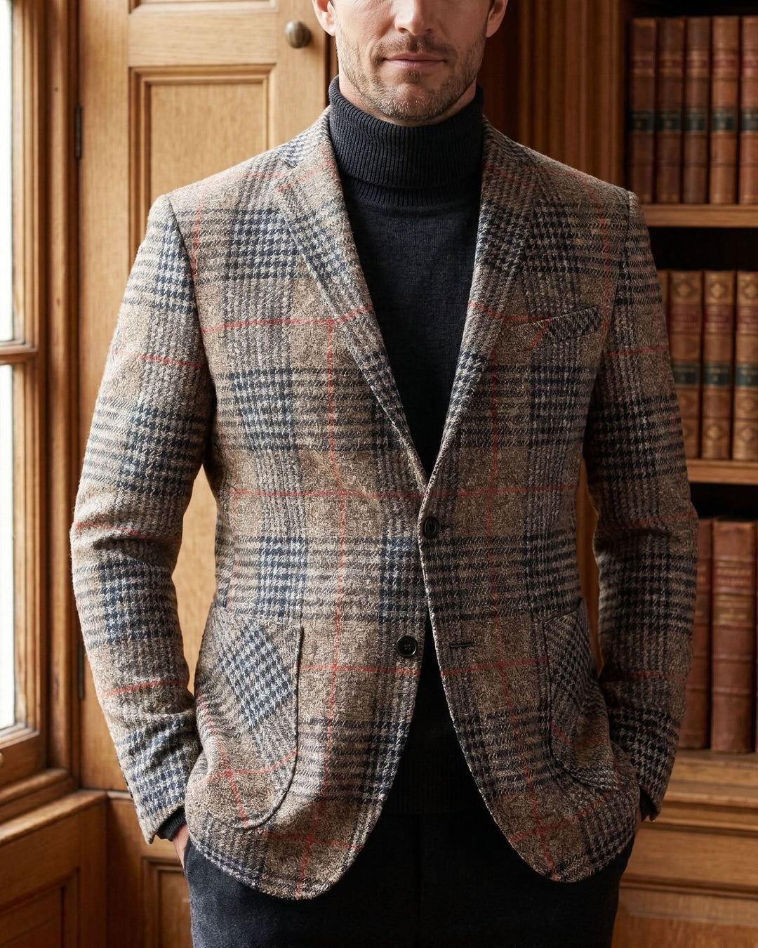 Montclair | Blazer – Soft-Textured Glen Plaid Style for Men
