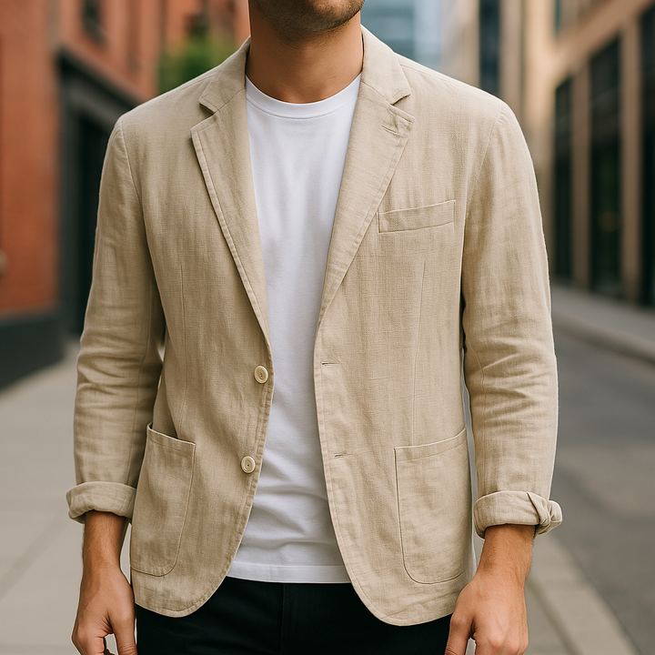 Rino | Linen Blazer – Tailored Lightweight Style for Men