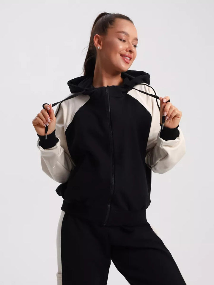 Druva | Hooded Tracksuit – Comfortable Cotton Blend Set for Women