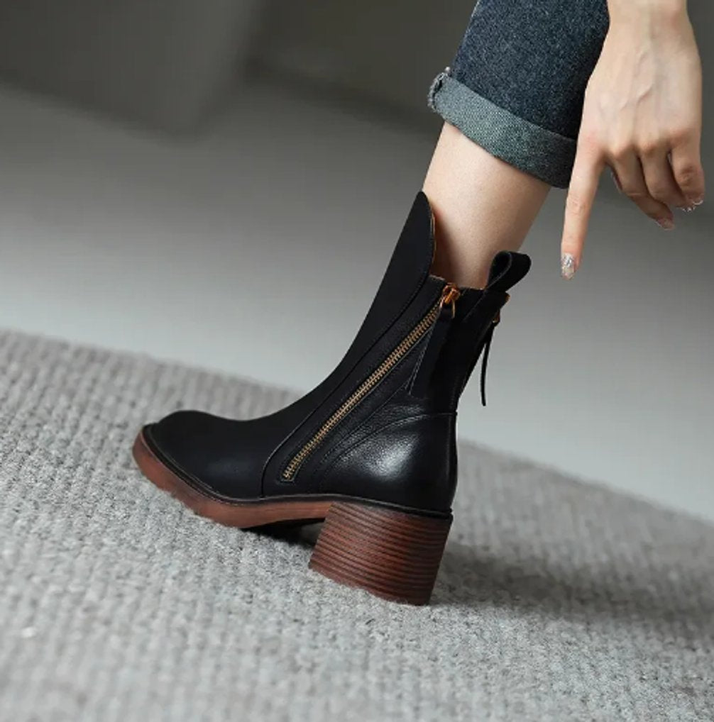 Freya | Stivaletti eleganti e confortevoli in pelle