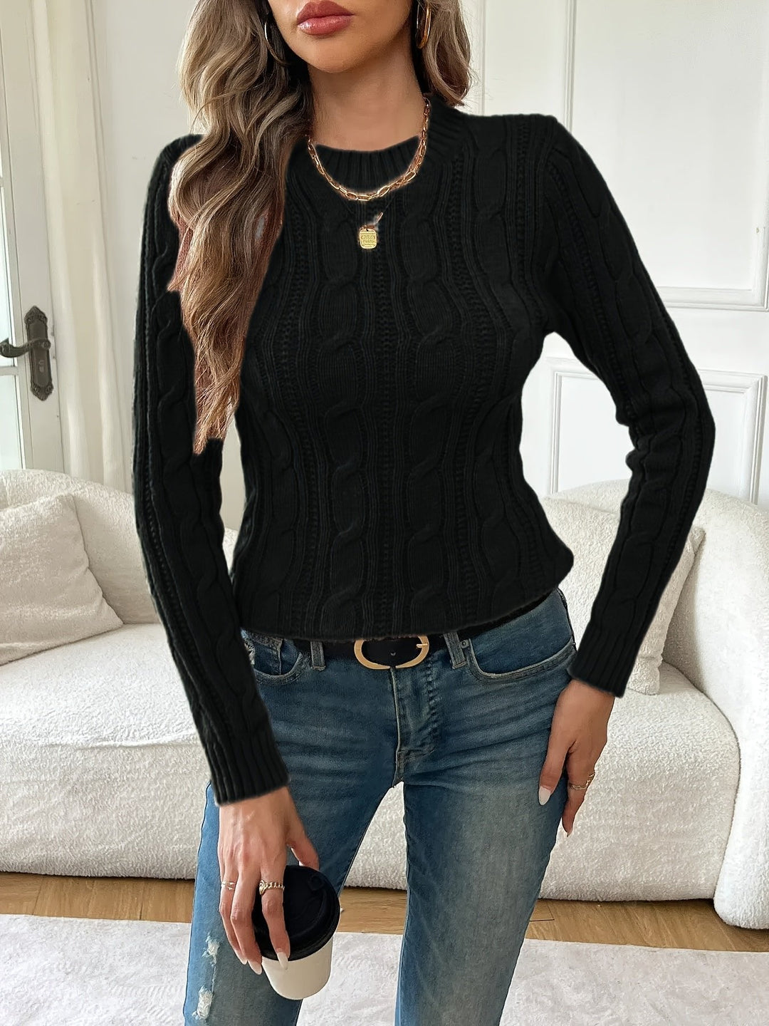 Juliana | Twist-Knit Sweater – Timeless Style for Women