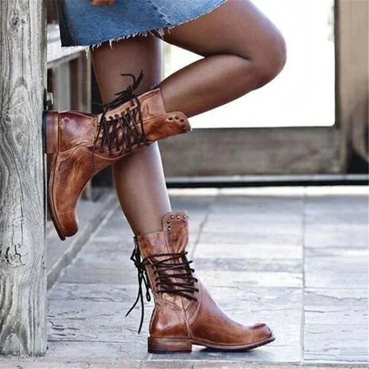 Sienna | Bottines à lacets d’inspiration western