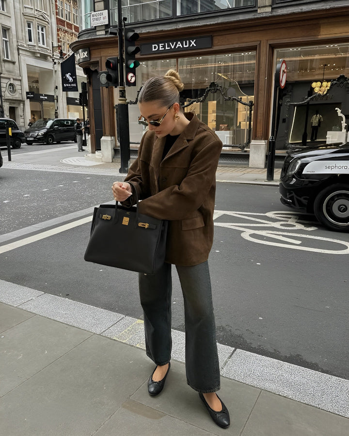 Victoria | Blazer lussuoso e morbido in camoscio