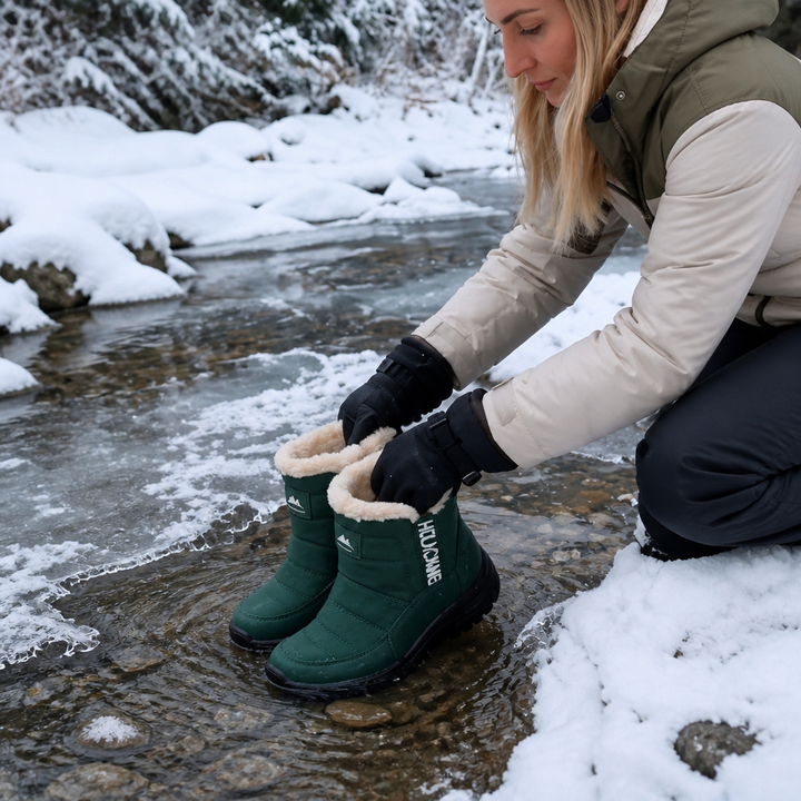 Gripwell | Faux-Fur Lined Waterproof Snow Boots for Women