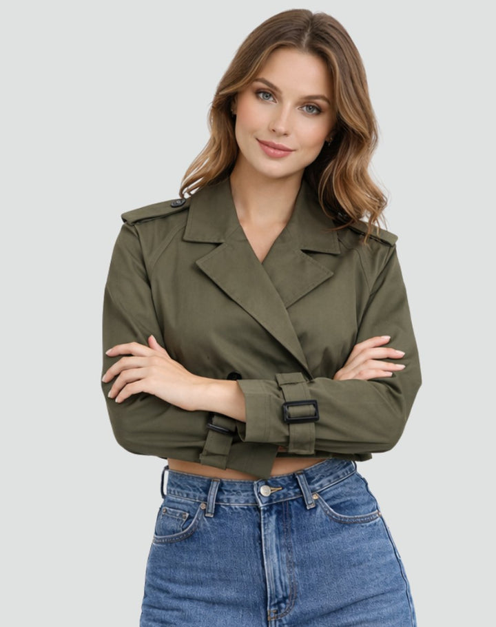 Ava | Trench corto elegante e raffinato