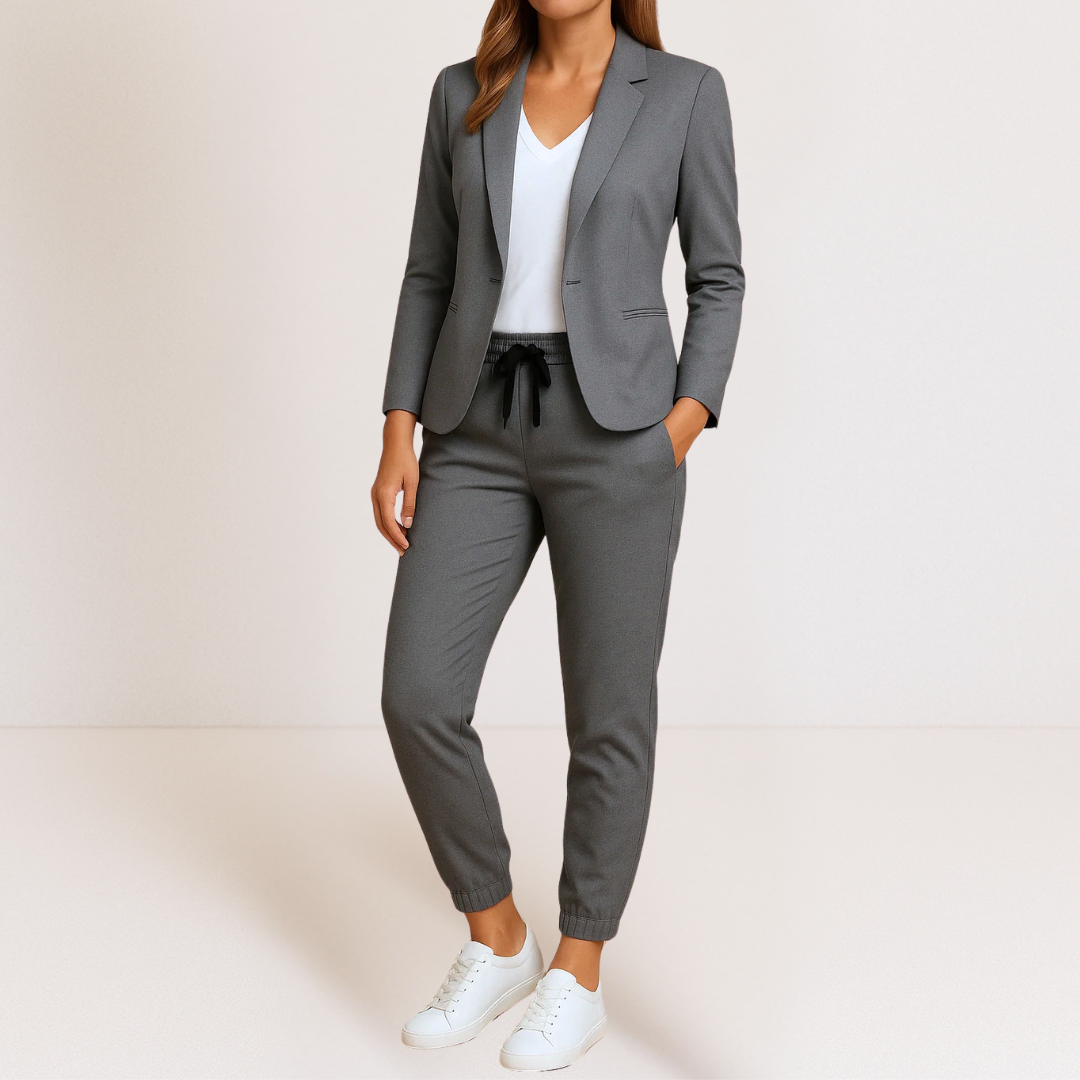 Seraphina | Ensemble blazer et jogging soigné et confortable pour femme