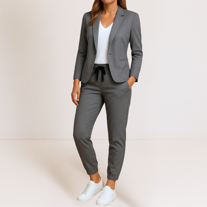 Seraphina | Ensemble blazer et jogging soigné et confortable pour femme