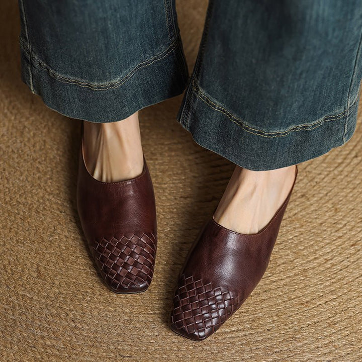 Harper | Mules eleganti e comode in pelle intrecciata