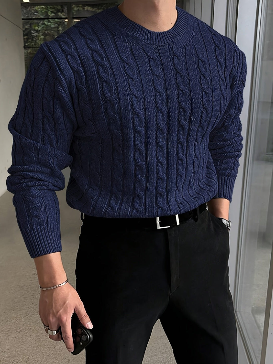 Jonas | Cable Knit Sweater – Everyday Comfort for Men