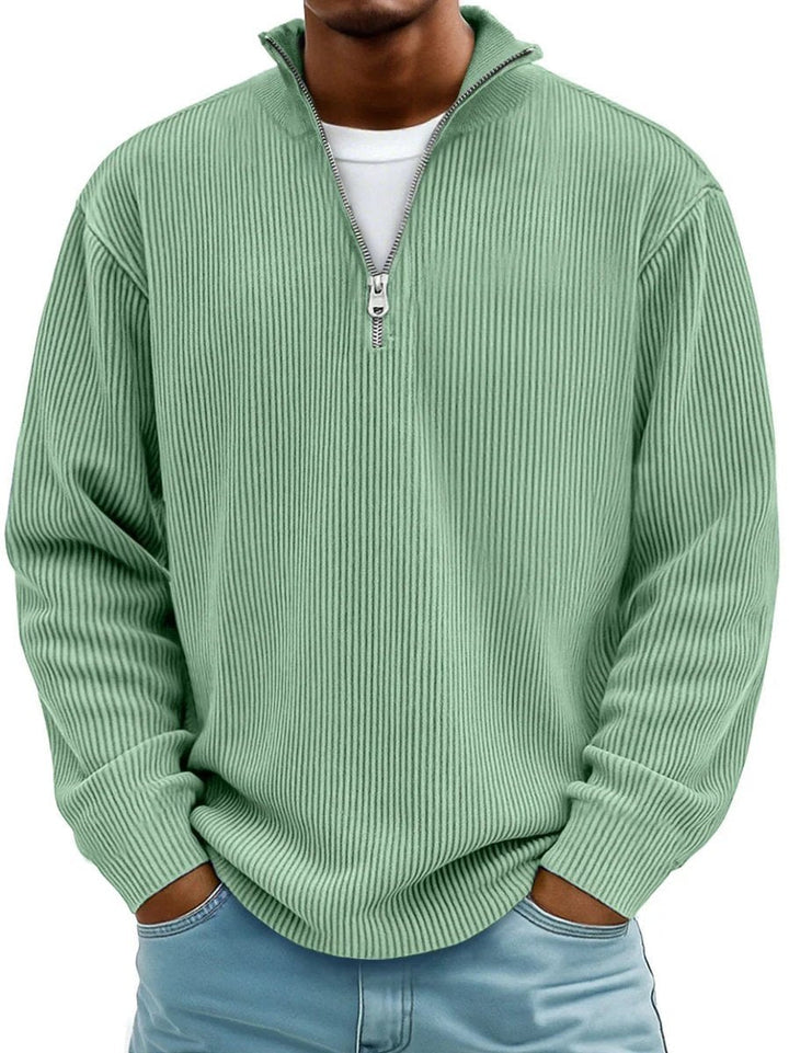 Simon | Knit Sweater – Casual Quarter-Zip Style for Men