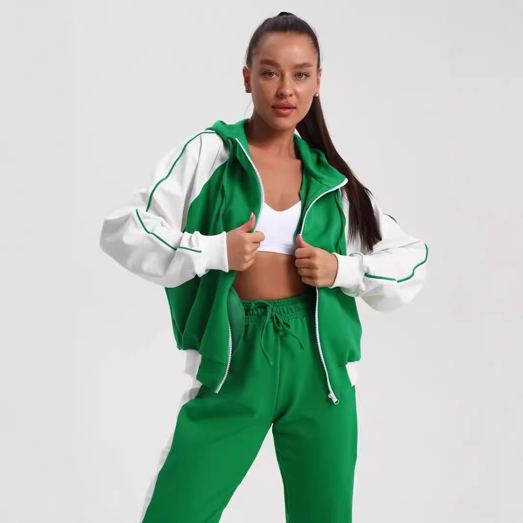 Druva | Hooded Tracksuit – Comfortable Cotton Blend Set for Women