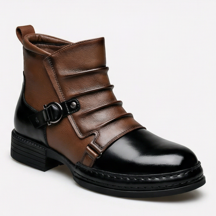 Cavalier | Two-Tone Ankle Boots for Women with Side Zipper