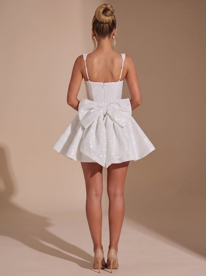 Victoria | Sequin Fit-and-Flare Christmas Party Dress – Bold Style for Women