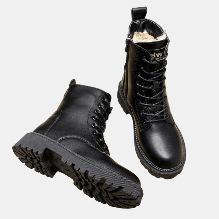 Laura | Bottines d’hiver chaudes et élégantes en similicuir