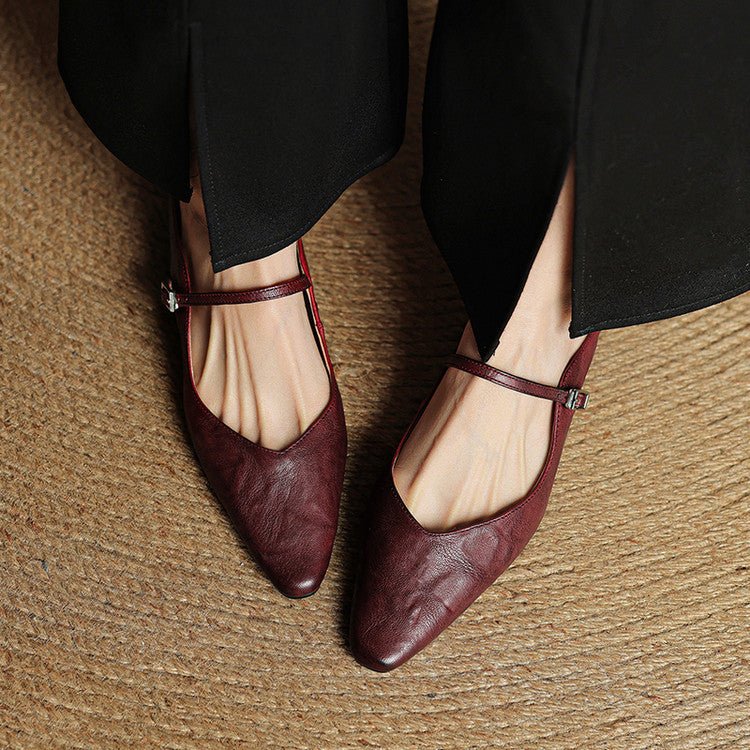 Eleanor | Mules eleganti e comode in pelle con punta affusolata