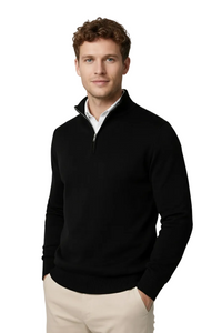 James | Modern and Casual Half Zip High Neck Sweater