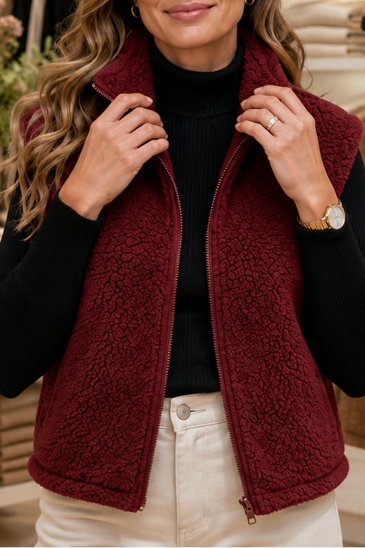 Wearbella | Puffer Vest with Stand Collar – Thermal Layer for Women