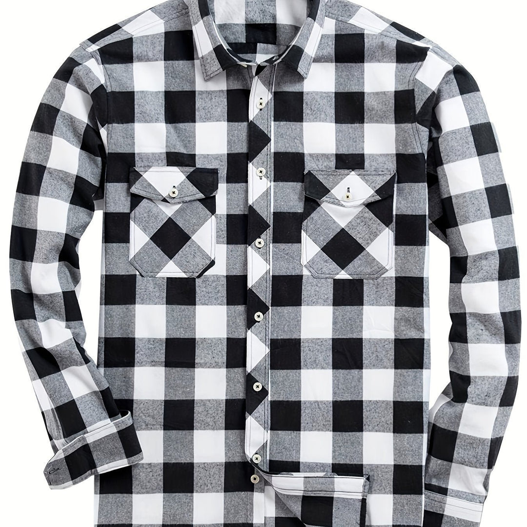 Miles | Flannel Shirt – Classic Checked Style for Men