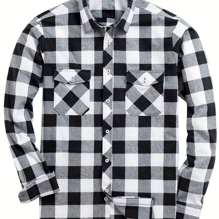 Miles | Flannel Shirt – Classic Checked Style for Men