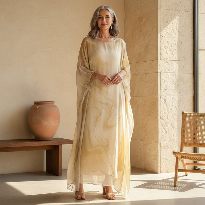 Jessica | Robe longue gracieuse à manches longues