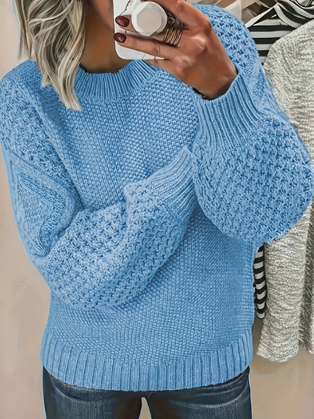 Bonnie | Lantern-Sleeve Sweater – Cozy Style for Women