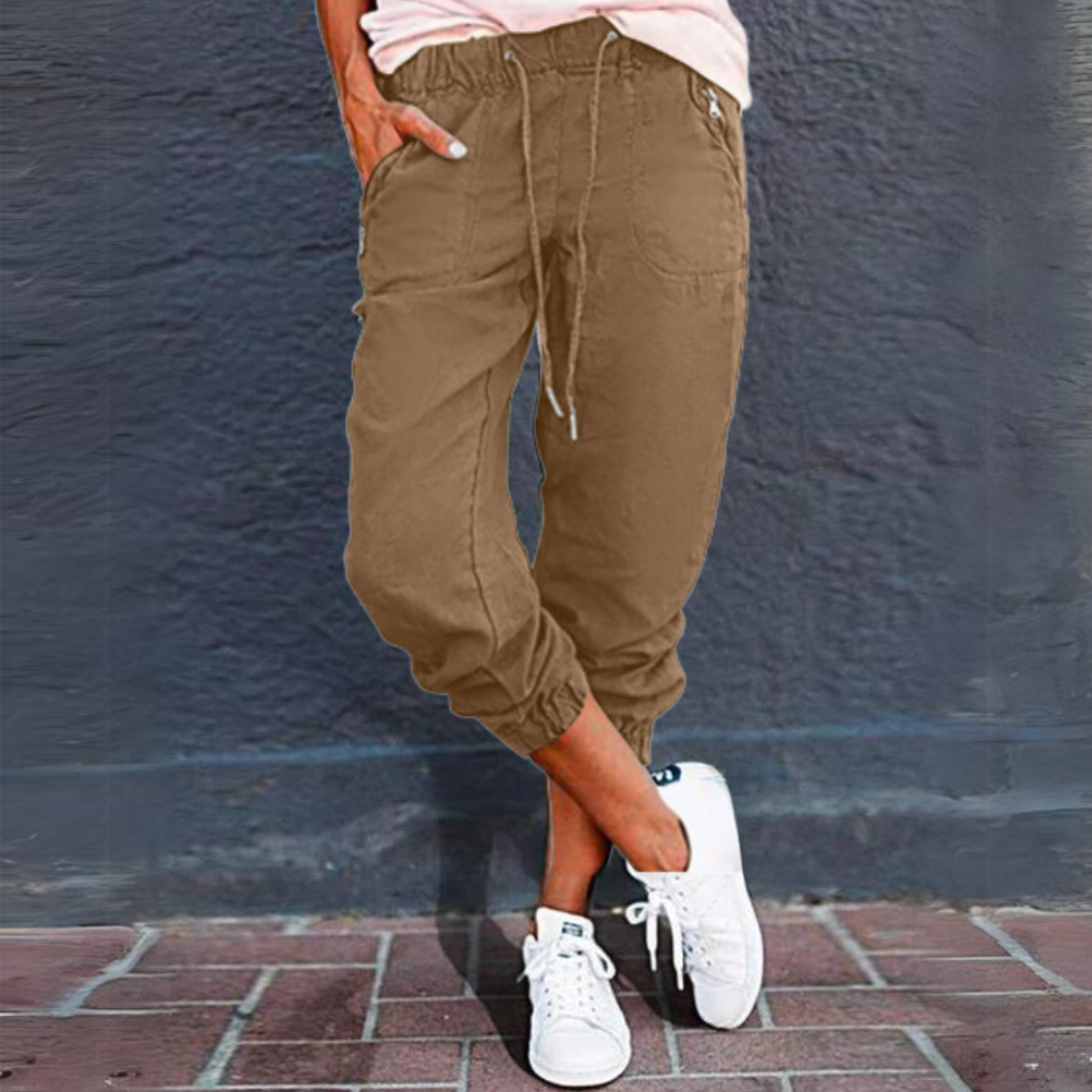 Chloe | Pantaloni cargo utility chic e versatili con coulisse