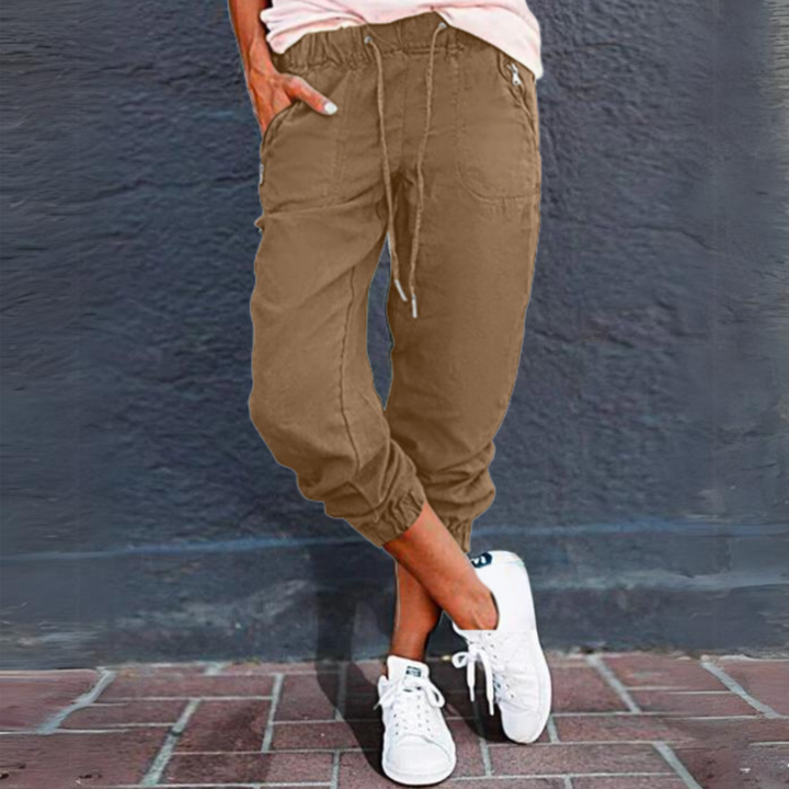 Chloe | Pantaloni cargo utility chic e versatili con coulisse