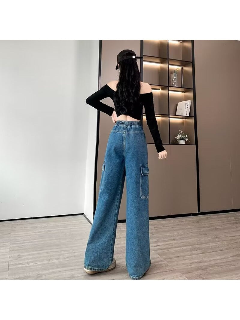 Olivia | Pantaloni cargo in denim eleganti e comodi