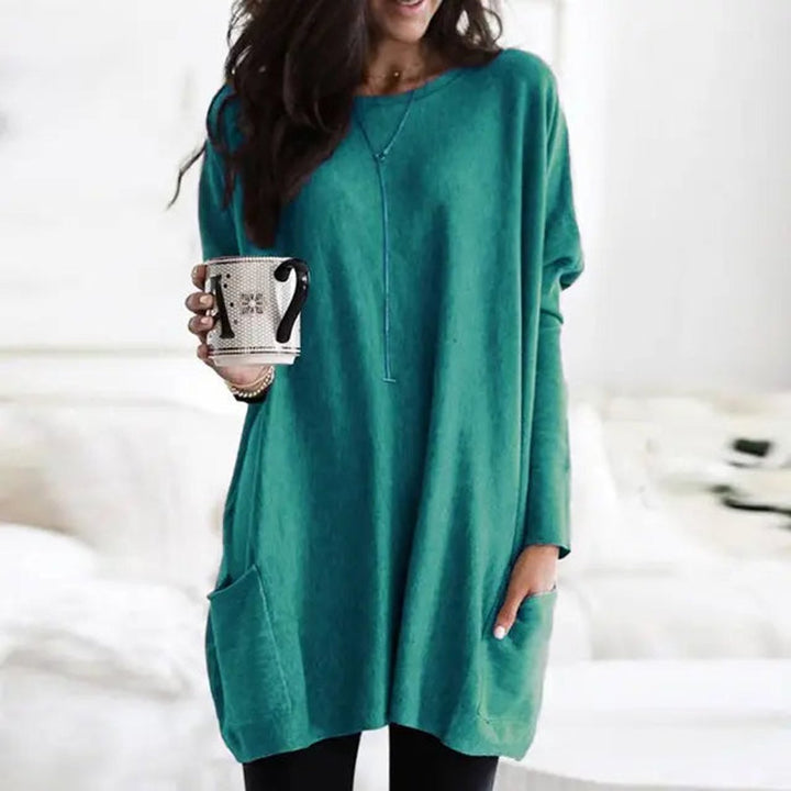 Olivia | Comfortable Oversized Tunic Sweater with Pocket