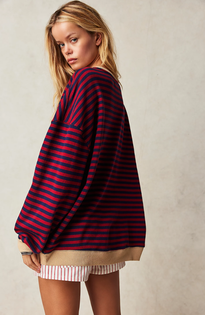 Amelia | Striped Sweaters – Oversized Comfort for Women