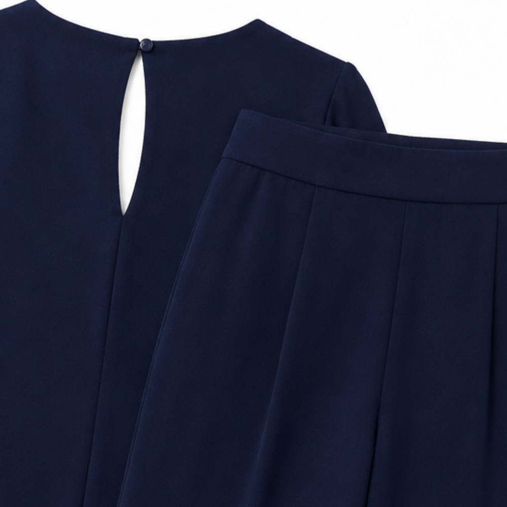 Solenne | Pant Suit – Elegant Wide-Leg Style for Women