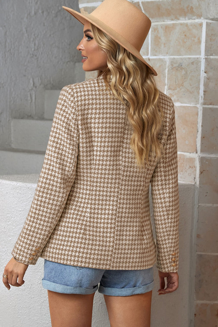 Mila | Blazer senza tempo a doppio petto con motivo pied-de-poule