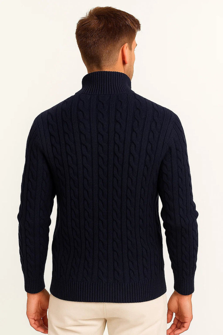 Konrad | Knitted Sweater – Classic Cable Design for Men
