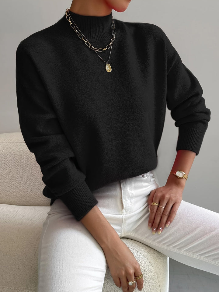 Evelyn | Comfortable And Timeless Turtleneck Knit Sweater