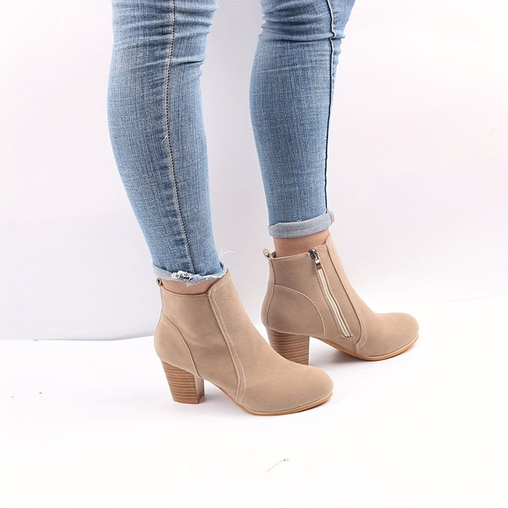 Ava | Bottines tendance à talon bloc compensé