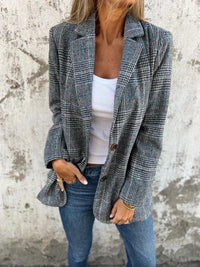 Emilia | Blazer à carreaux classique et polyvalent