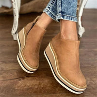 Aurora | Vintage-Inspired Platform Wedge Ankle Boots
