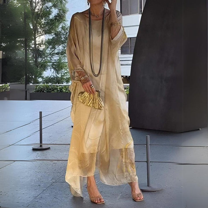 Jessica | Robe longue gracieuse à manches longues