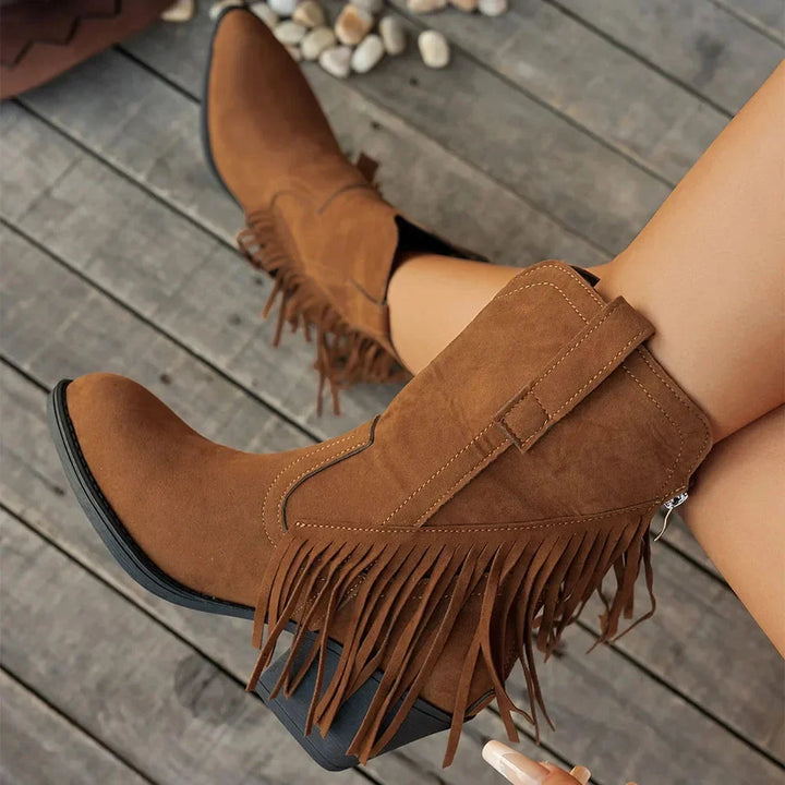 Isabella | Stivali da cowboy chic e classici con frange