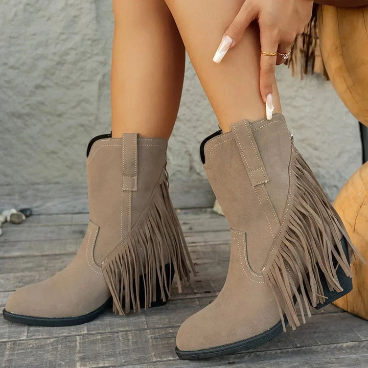 Isabella | Stivali da cowboy chic e classici con frange