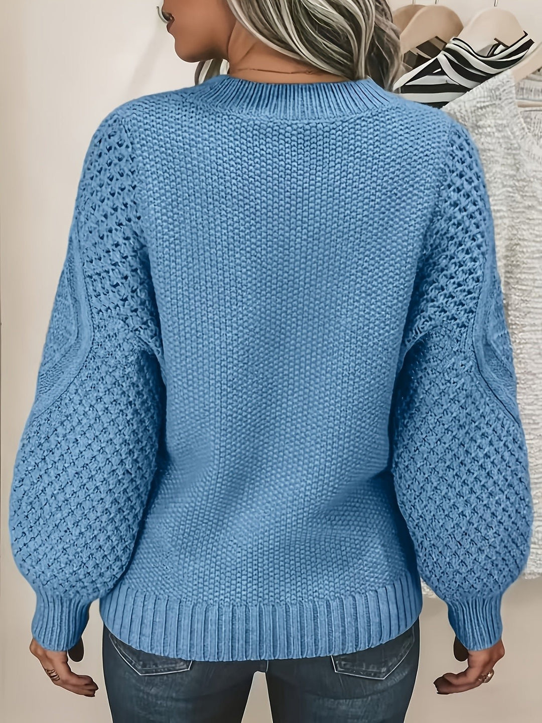 Bonnie | Lantern-Sleeve Sweater – Cozy Everyday Essential for Women
