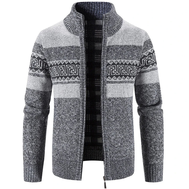 Marco | Veste-pull chaude et confortable en maille à col montant