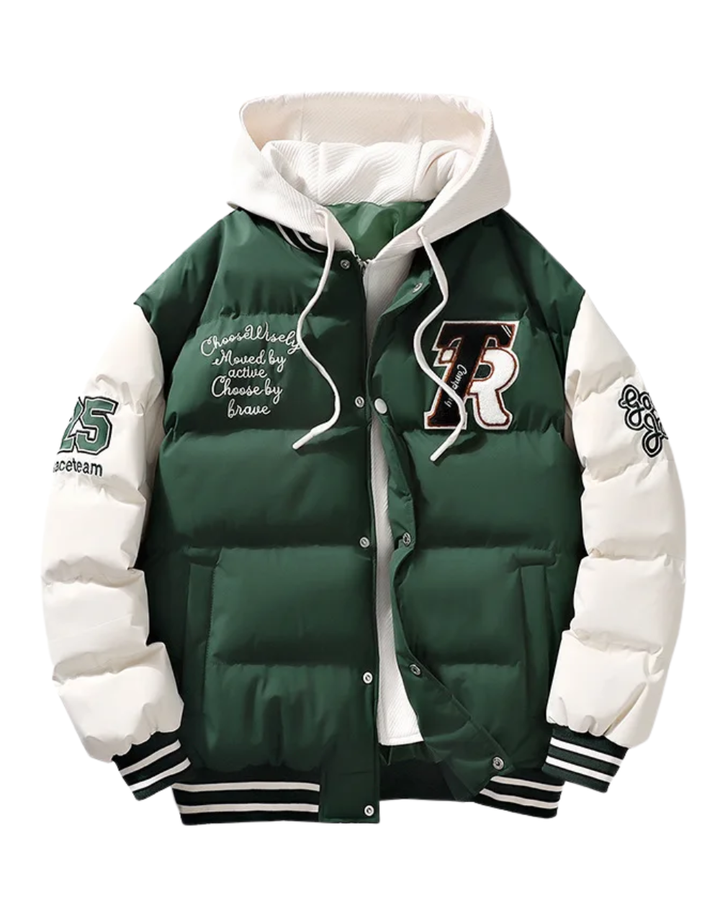 Raven | Hooded Puffer Jacket – Modern Urban Style for Men