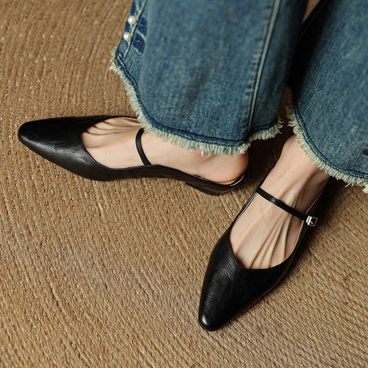 Eleanor | Mules eleganti e comode in pelle con punta affusolata