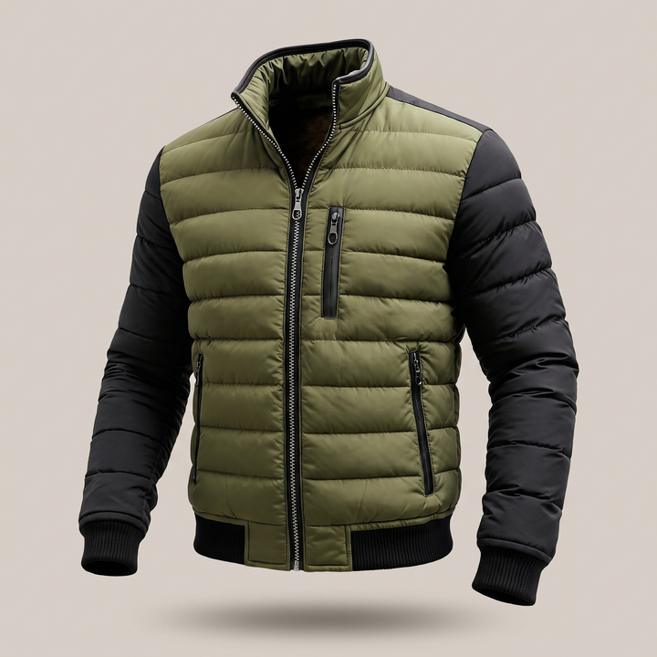 Blake | Quilted Zip Jacket – Structured Comfort for Men