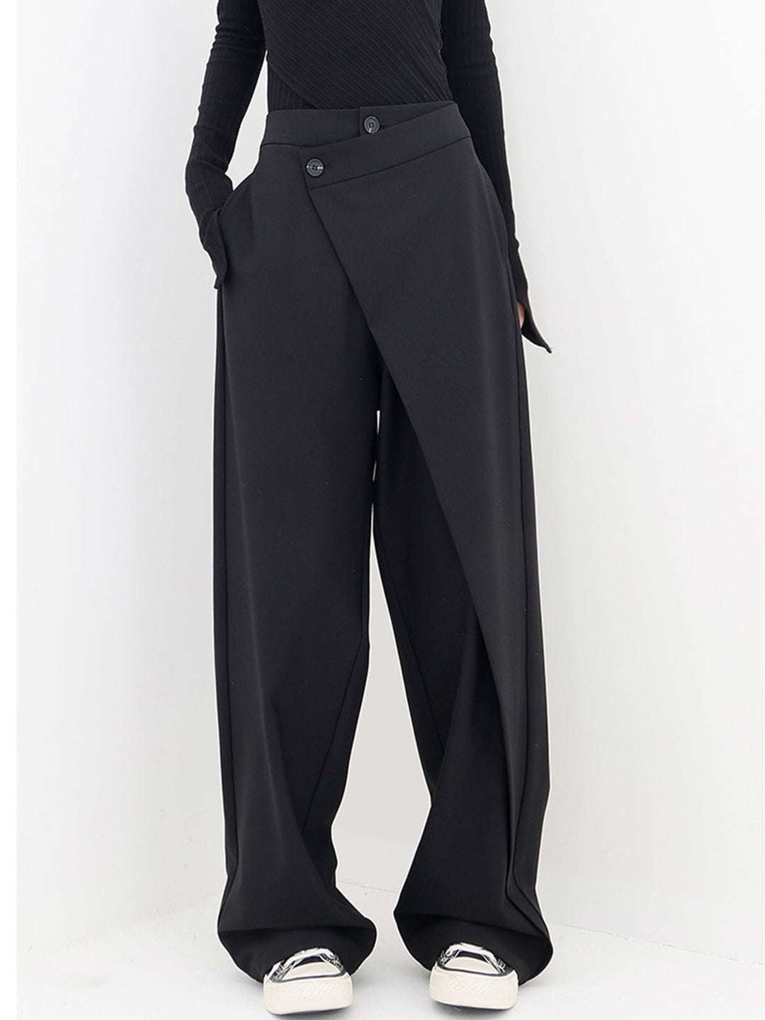 Elena | Pantaloni moderni asimmetrici a gamba larga
