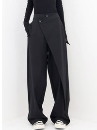 Elena | Pantaloni moderni asimmetrici a gamba larga