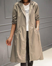 Sophia | Trench elegante e raffinato con pieghe decorative
