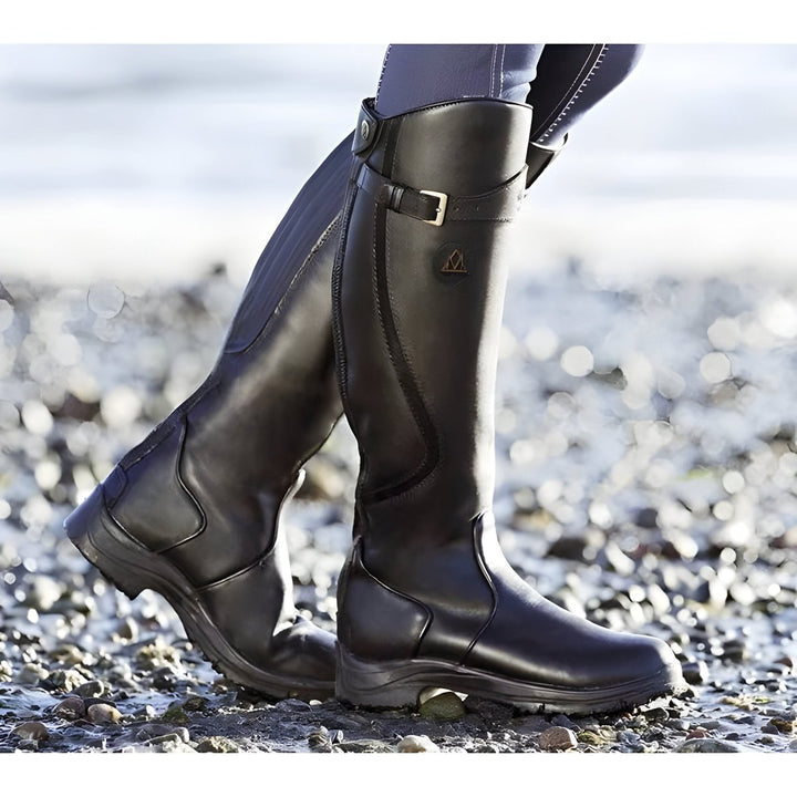 Harper | Bottes d’équitation imperméables et durables en cuir, hauteur genou